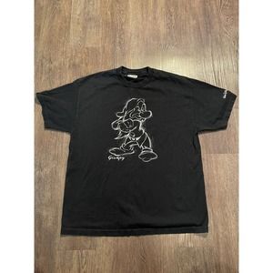 Vintage Walt Disney World Grumpy Short Sleeve T Shirt Men's Size XL Black